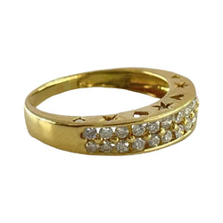 Bague en or jaune et diamants - Castafiore