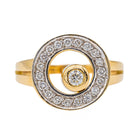 Bague en or jaune et diamants - Castafiore