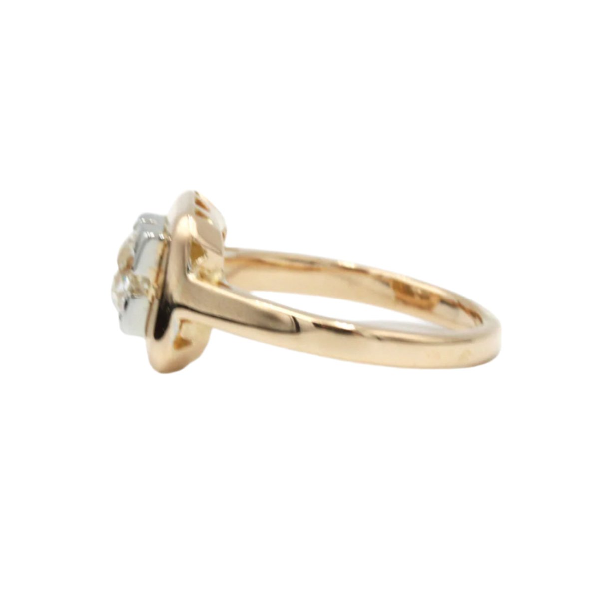 Bague en or jaune et diamants - Castafiore