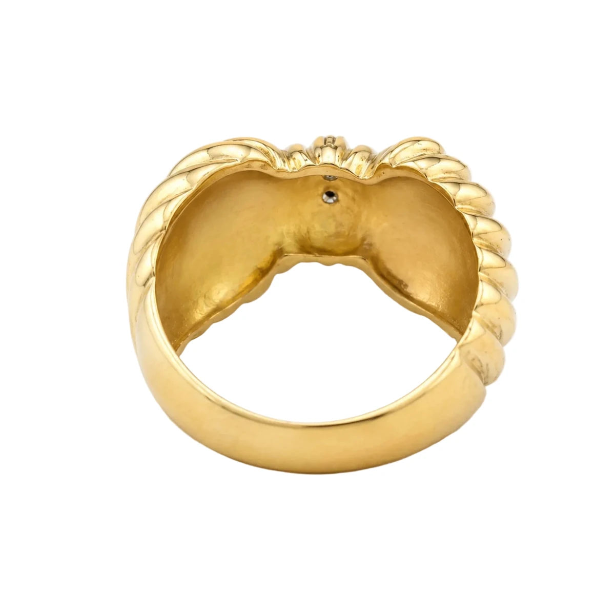 Bague en or jaune et diamants - Castafiore