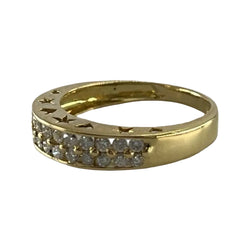 Bague en or jaune et diamants - Castafiore