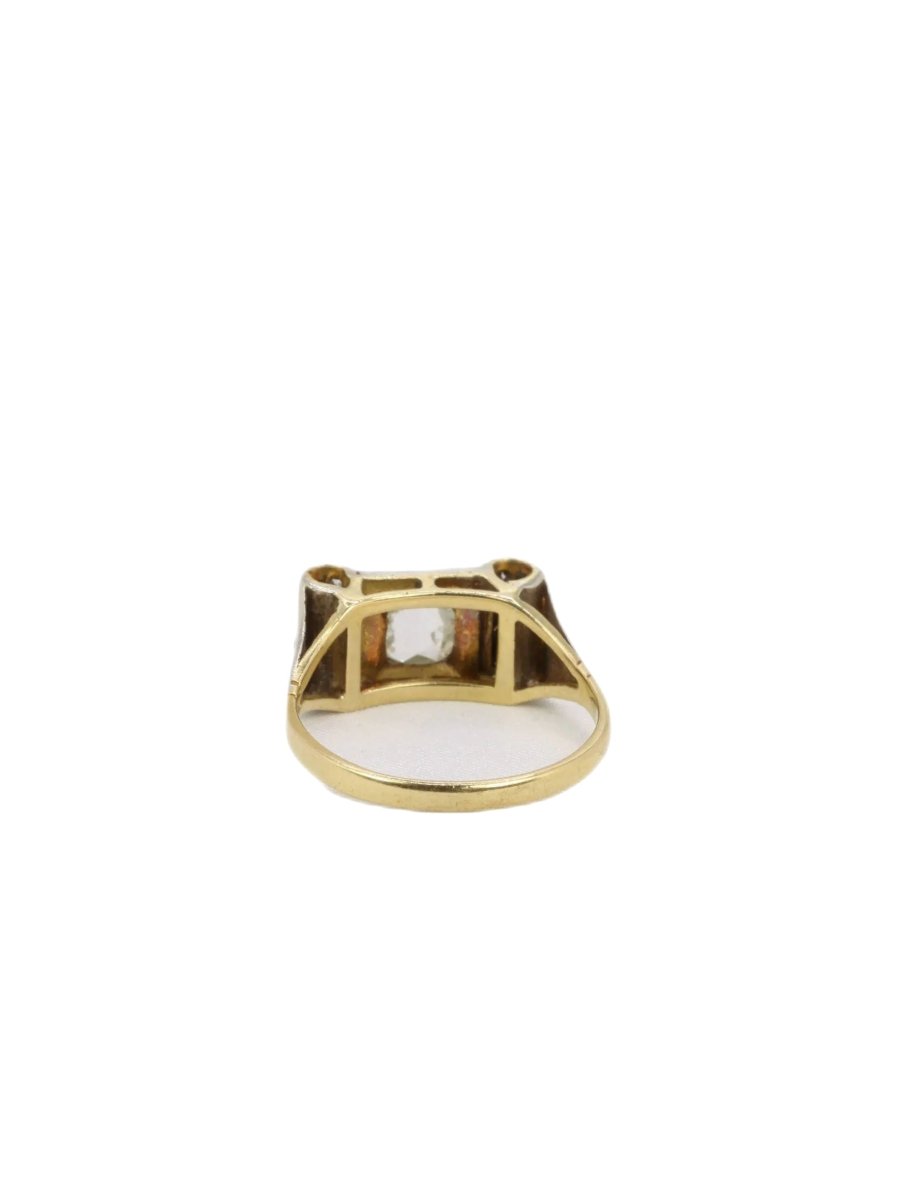 Bague en or jaune et diamants - Castafiore