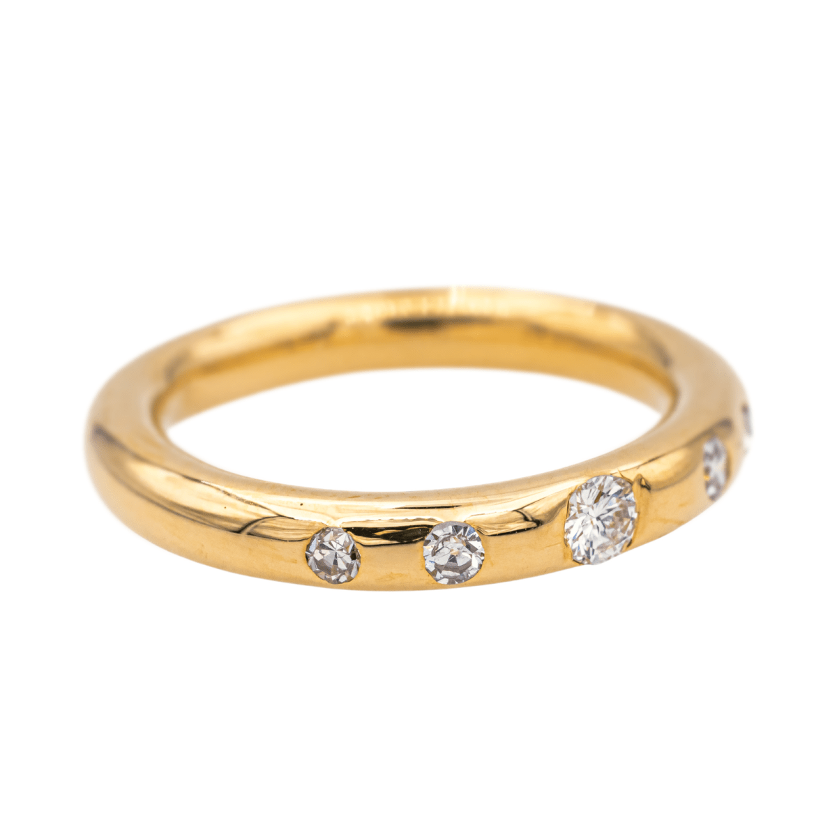 Bague en or jaune et diamants - Castafiore