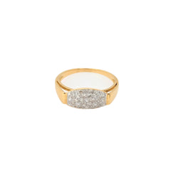 Bague en or jaune et diamants - Castafiore