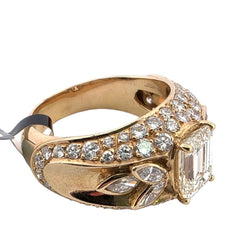 Bague en or jaune et diamants - Castafiore