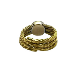 Bague en or jaune et diamants - Castafiore