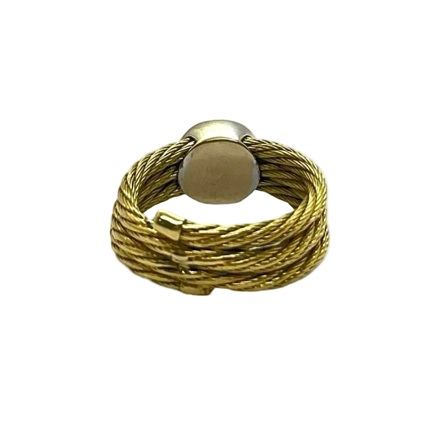 Bague en or jaune et diamants - Castafiore