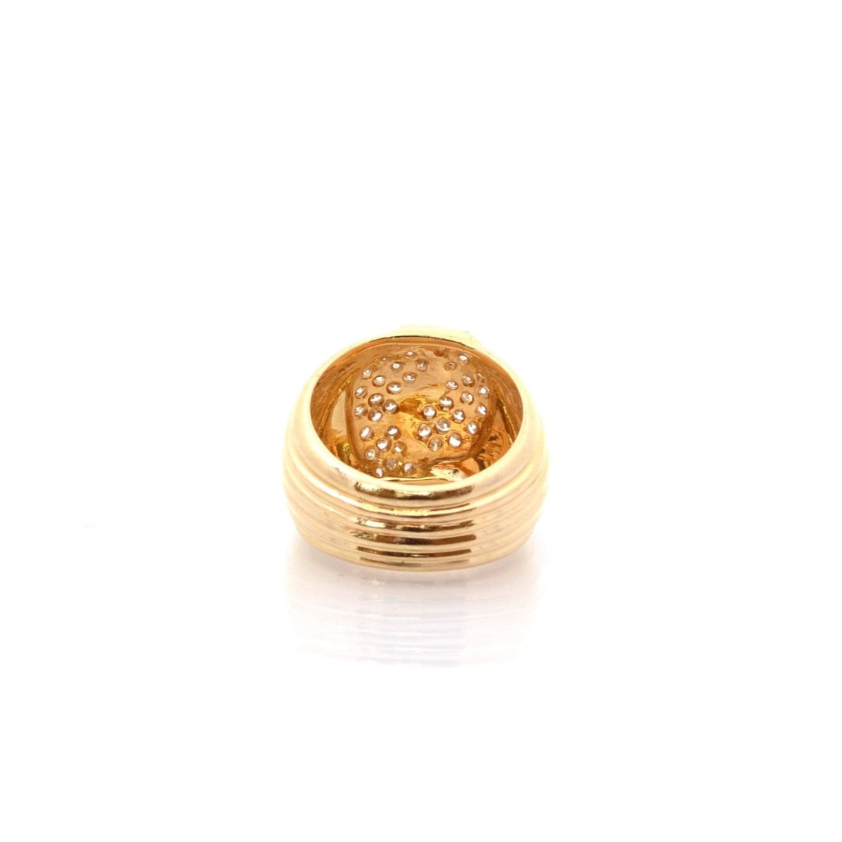 Bague en or jaune et diamants - Castafiore