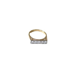 Bague en or jaune et diamants - Castafiore