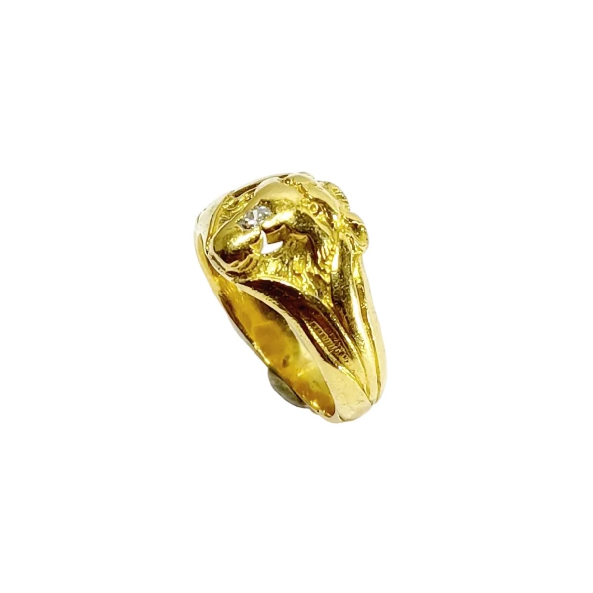 Bague en or jaune et diamants - Castafiore
