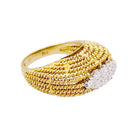 Bague en or jaune et diamants - Castafiore