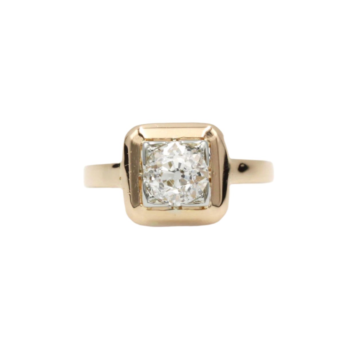 Bague en or jaune et diamants - Castafiore