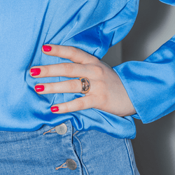 Bague en or jaune et diamants - Castafiore