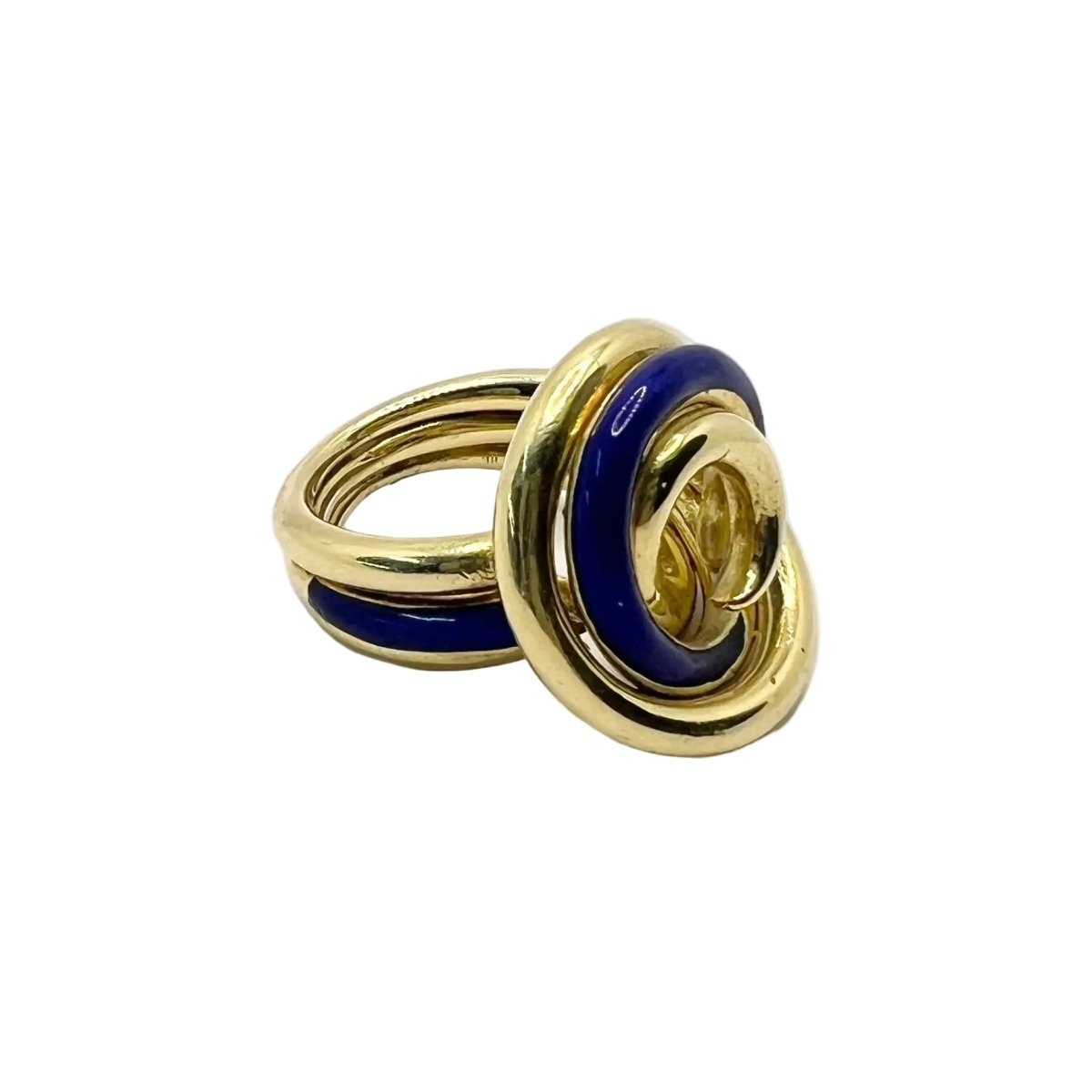 Bague en or jaune et émail - Castafiore