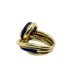 Bague en or jaune et émail - Castafiore