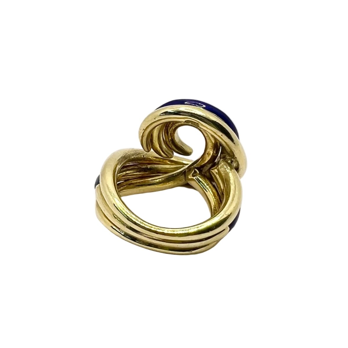 Bague en or jaune et émail - Castafiore