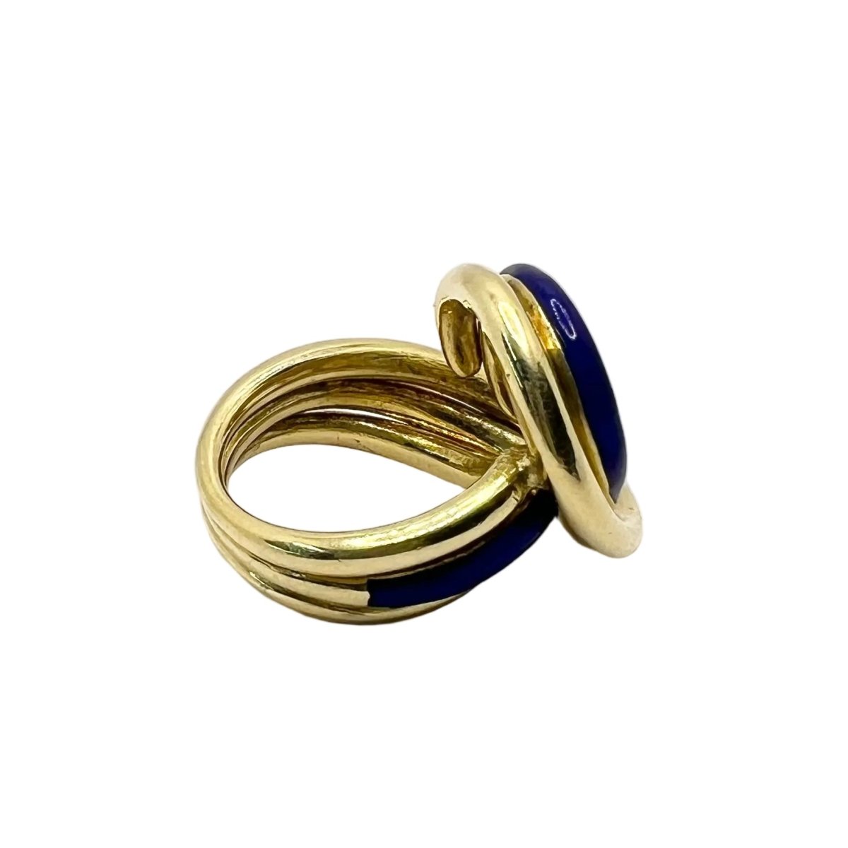 Bague en or jaune et émail - Castafiore