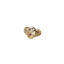 Bague en or jaune et émail - Castafiore
