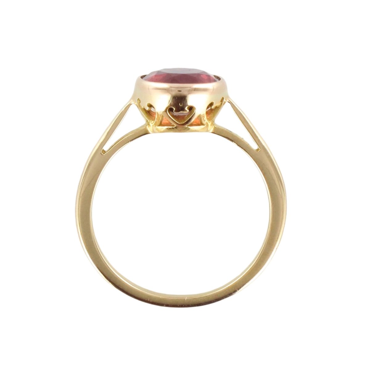 Bague en or jaune et grenat rhodolite - Castafiore