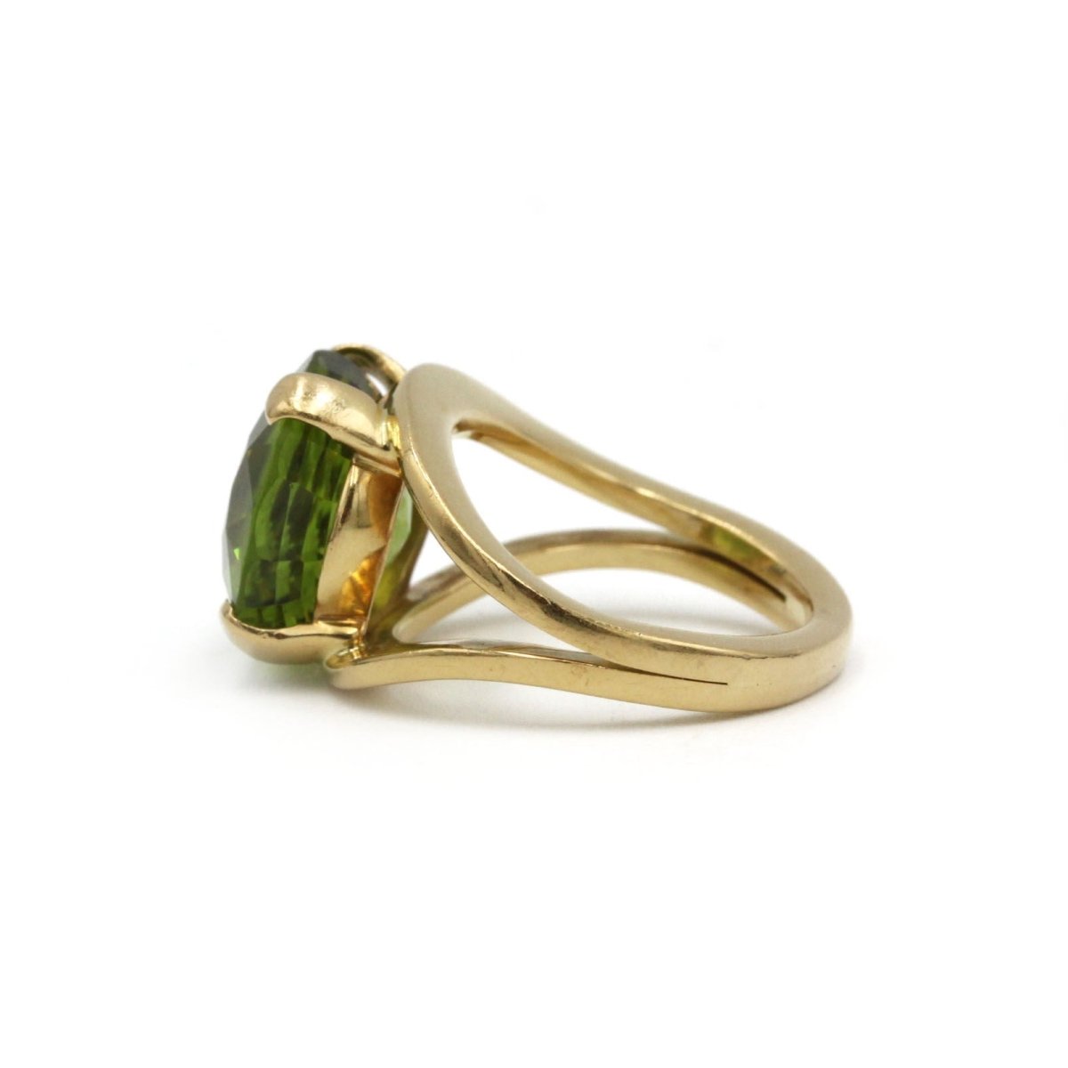Bague en or jaune et péridot - Castafiore