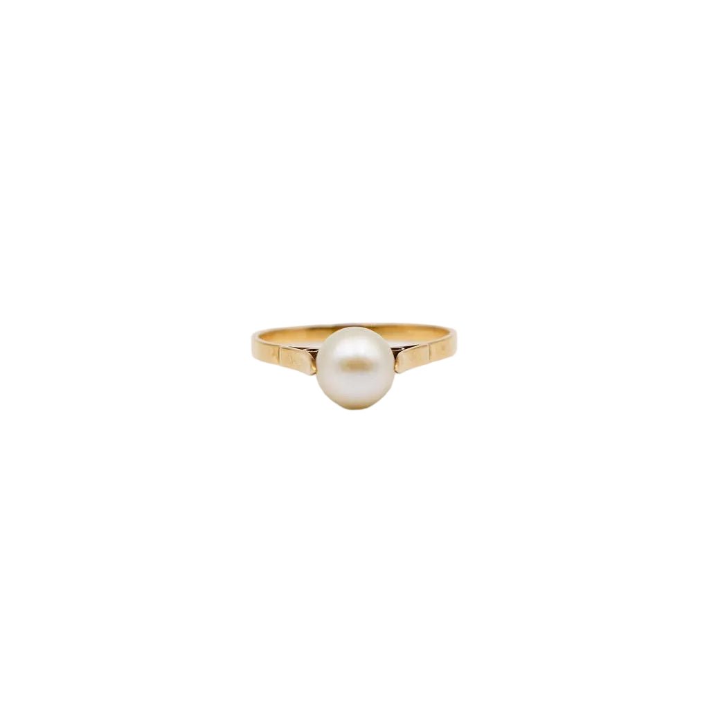 Bague en or jaune et perle - Castafiore