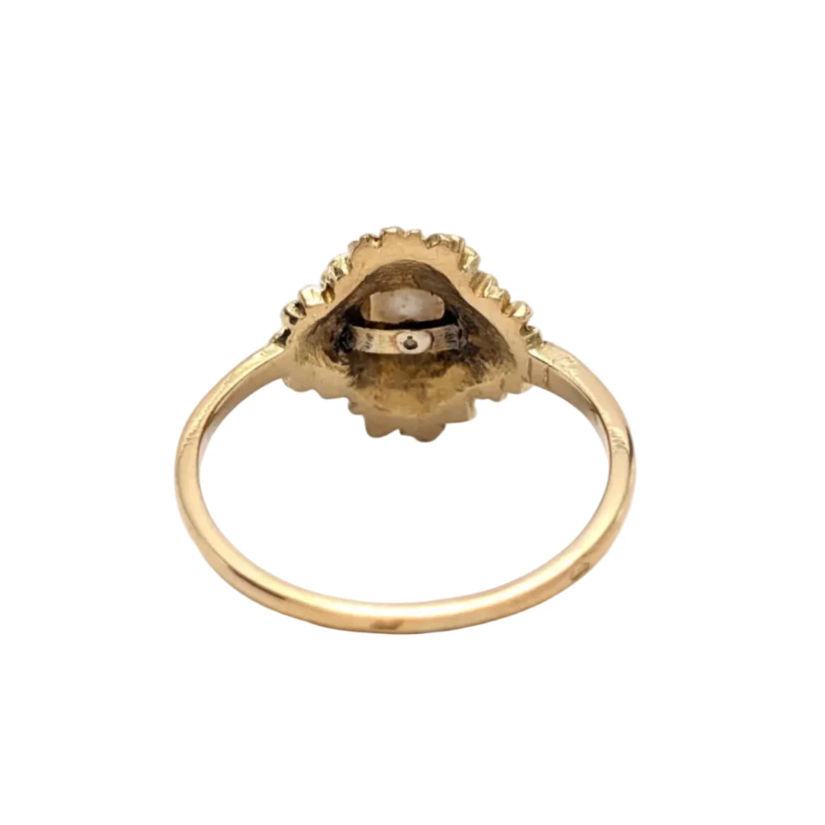 Bague en or jaune et perle - Castafiore