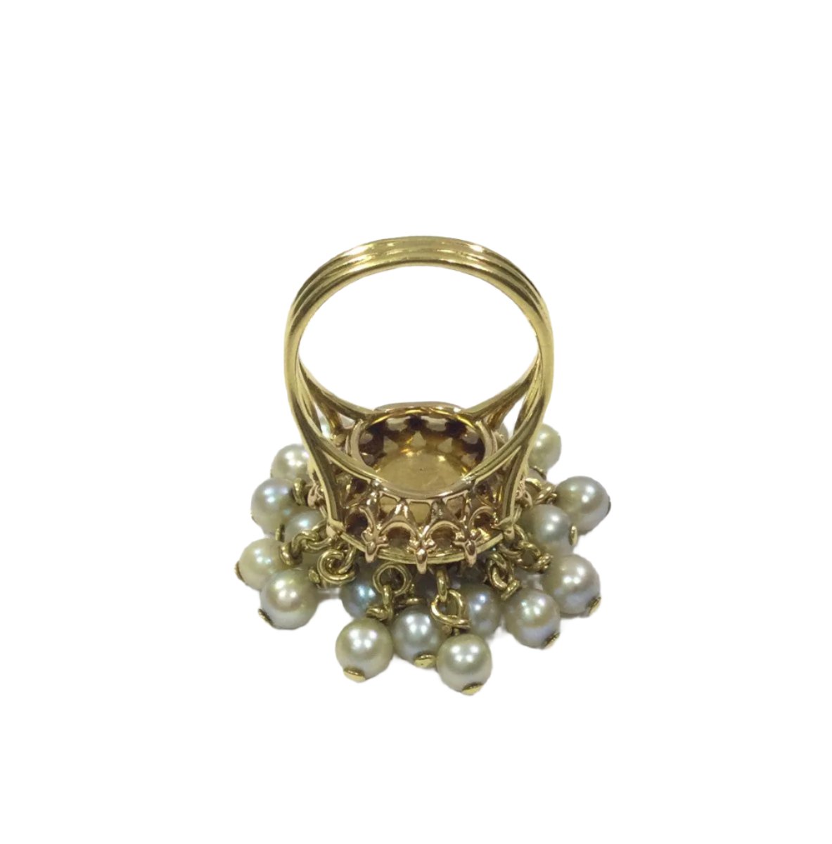 Bague en or jaune et perle - Castafiore