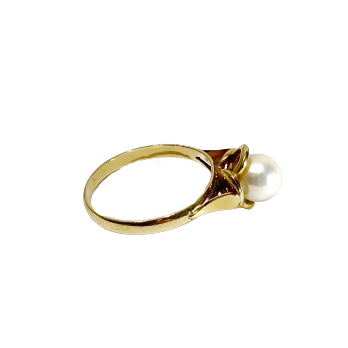 Bague en or jaune et perle - Castafiore