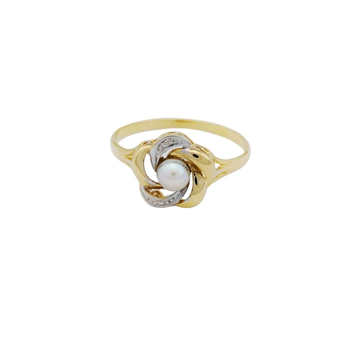 Bague en or jaune et perle - Castafiore