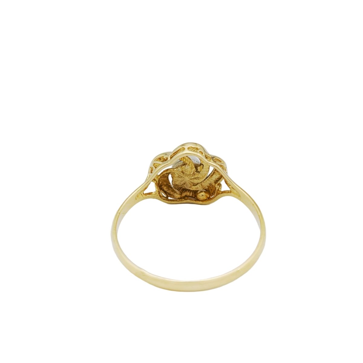 Bague en or jaune et perle - Castafiore
