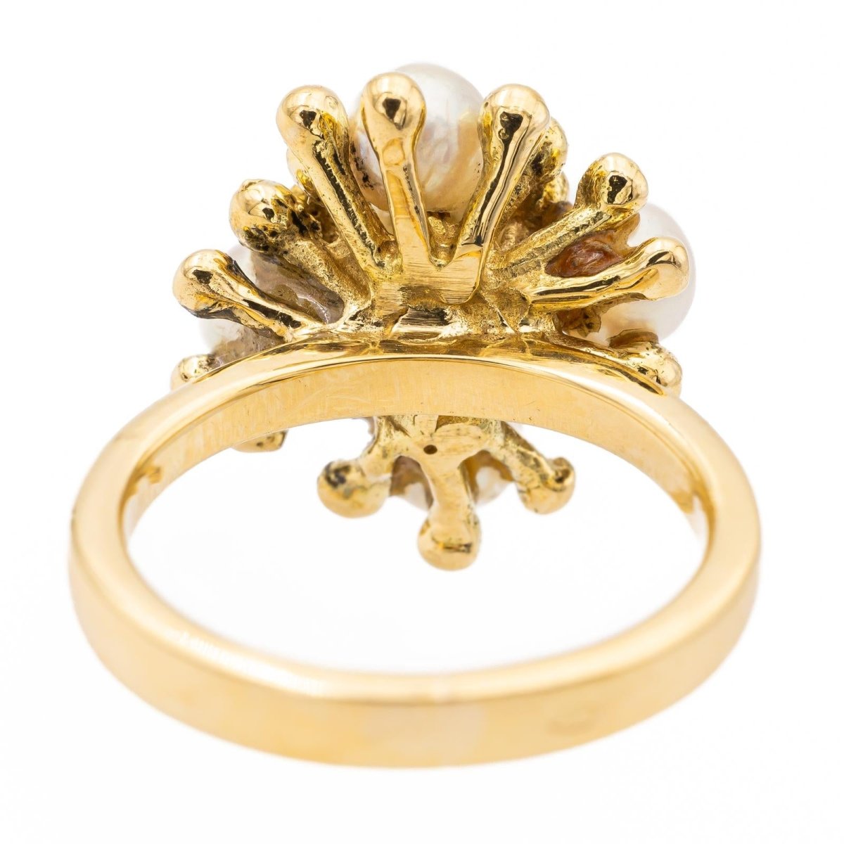 Bague en or jaune et perles - Castafiore