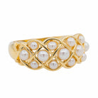 Bague en or jaune et perles - Castafiore