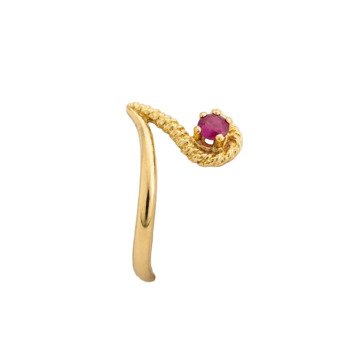 Bague en or jaune et rubis - Castafiore