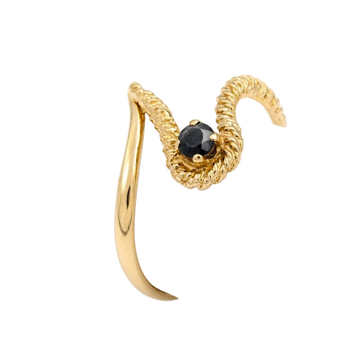Bague en or jaune et saphir - Castafiore