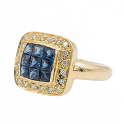 Bague en or jaune et Saphir - Castafiore