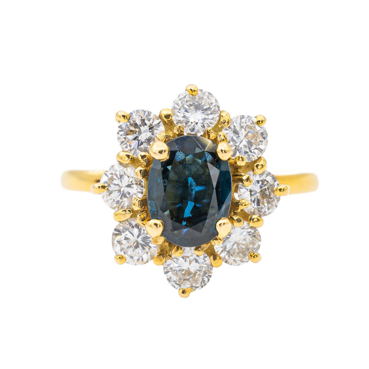 Bague en Or jaune et Saphir - Castafiore