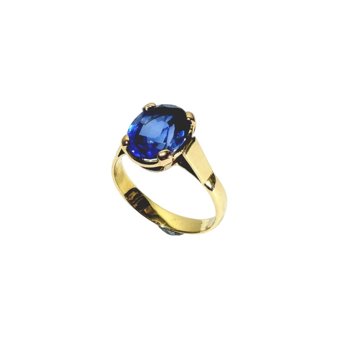 Bague en or jaune et saphir - Castafiore
