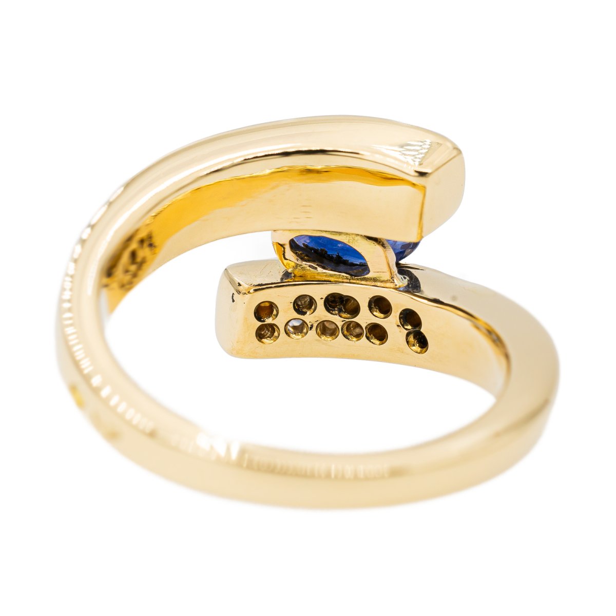 Bague en Or jaune et Saphir - Castafiore