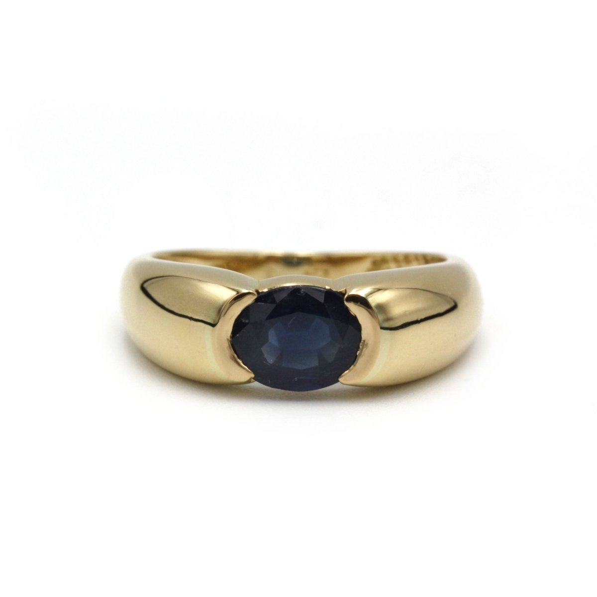 Bague en or jaune et saphir - Castafiore