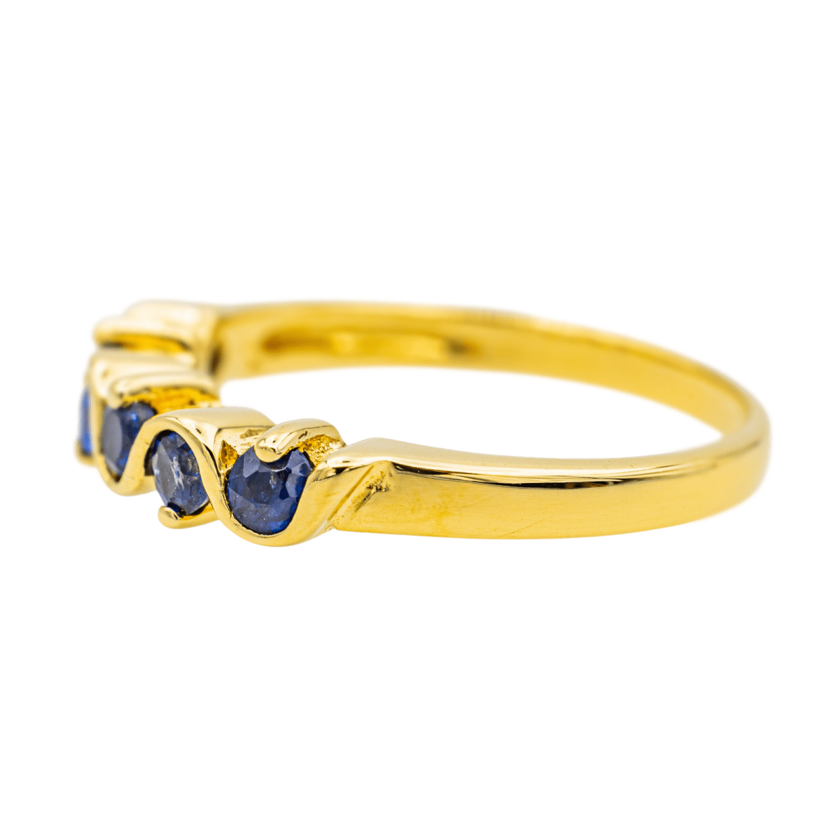 Bague en or jaune et saphirs - Castafiore