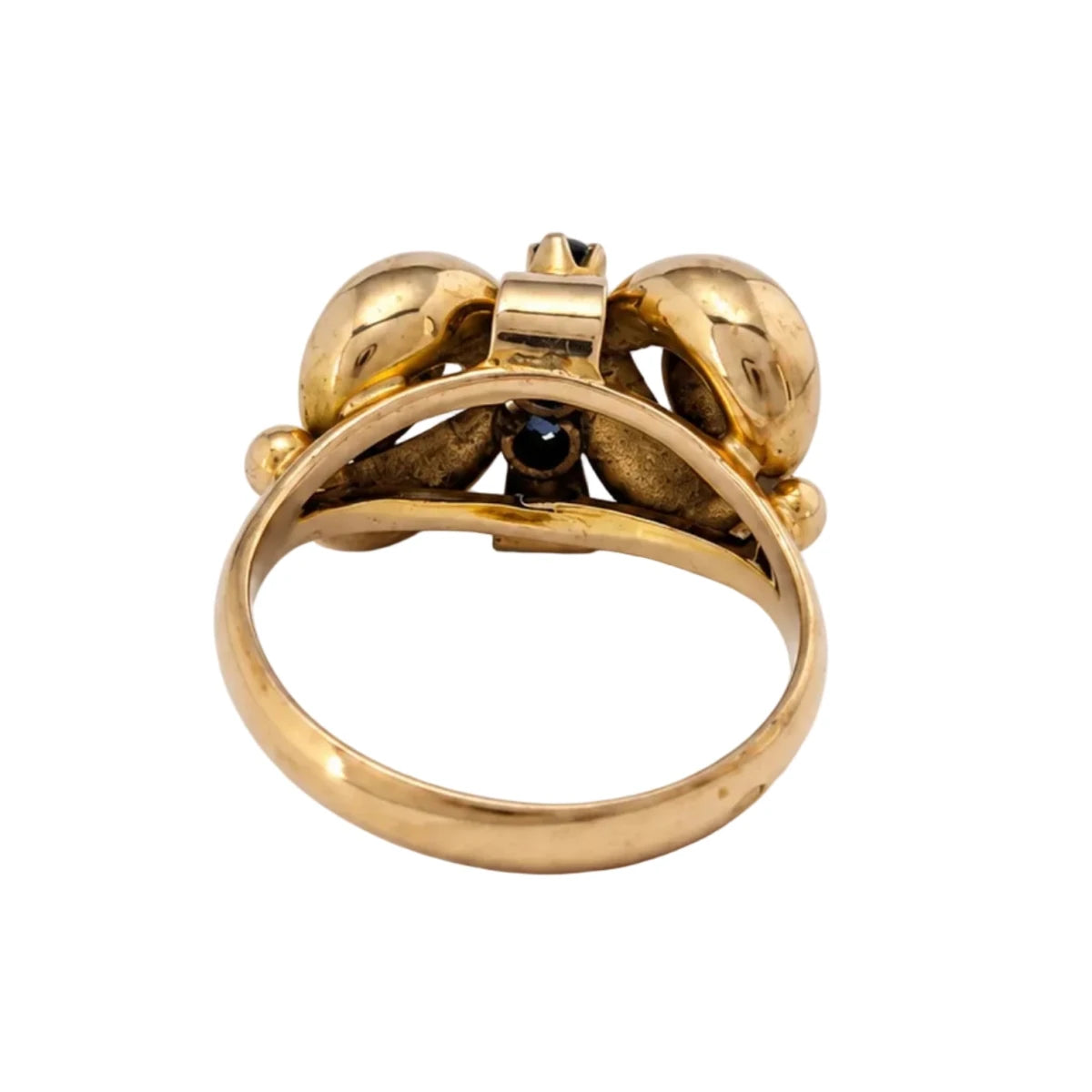 Bague en or jaune et saphirs - Castafiore