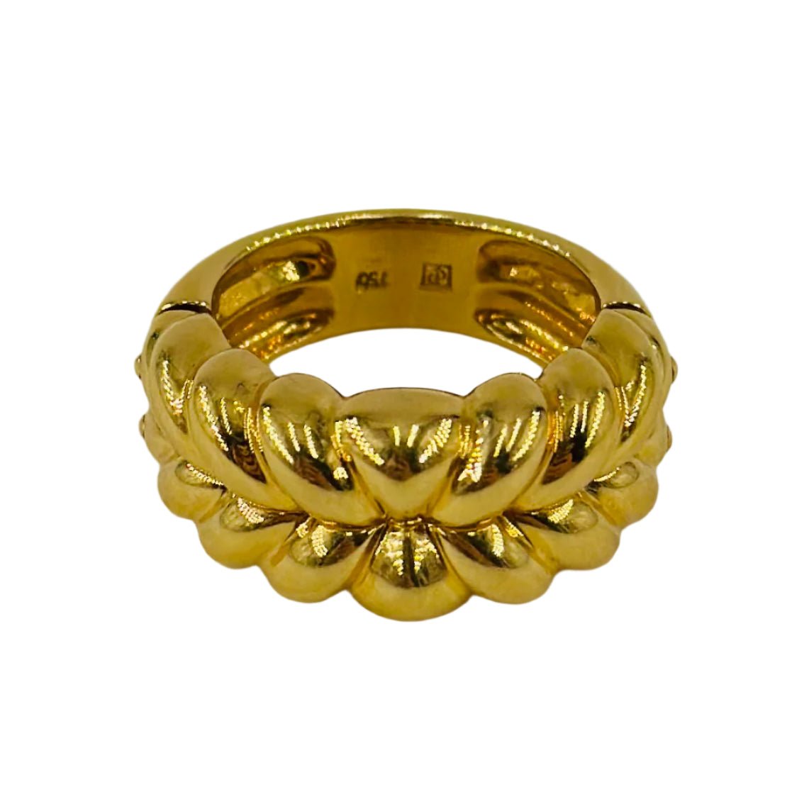 Bague en or jaune et saphirs - Castafiore