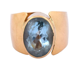 Bague en or jaune et topaze - Castafiore