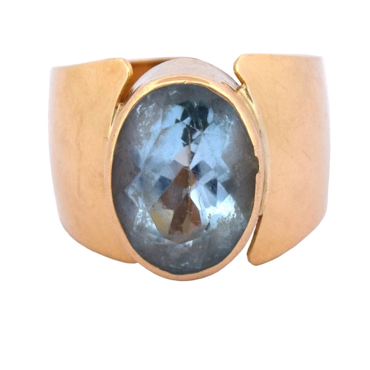 Bague en or jaune et topaze - Castafiore