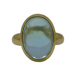 Bague en or jaune et topaze - Castafiore