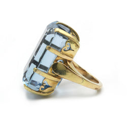 Bague en or jaune et topaze - Castafiore