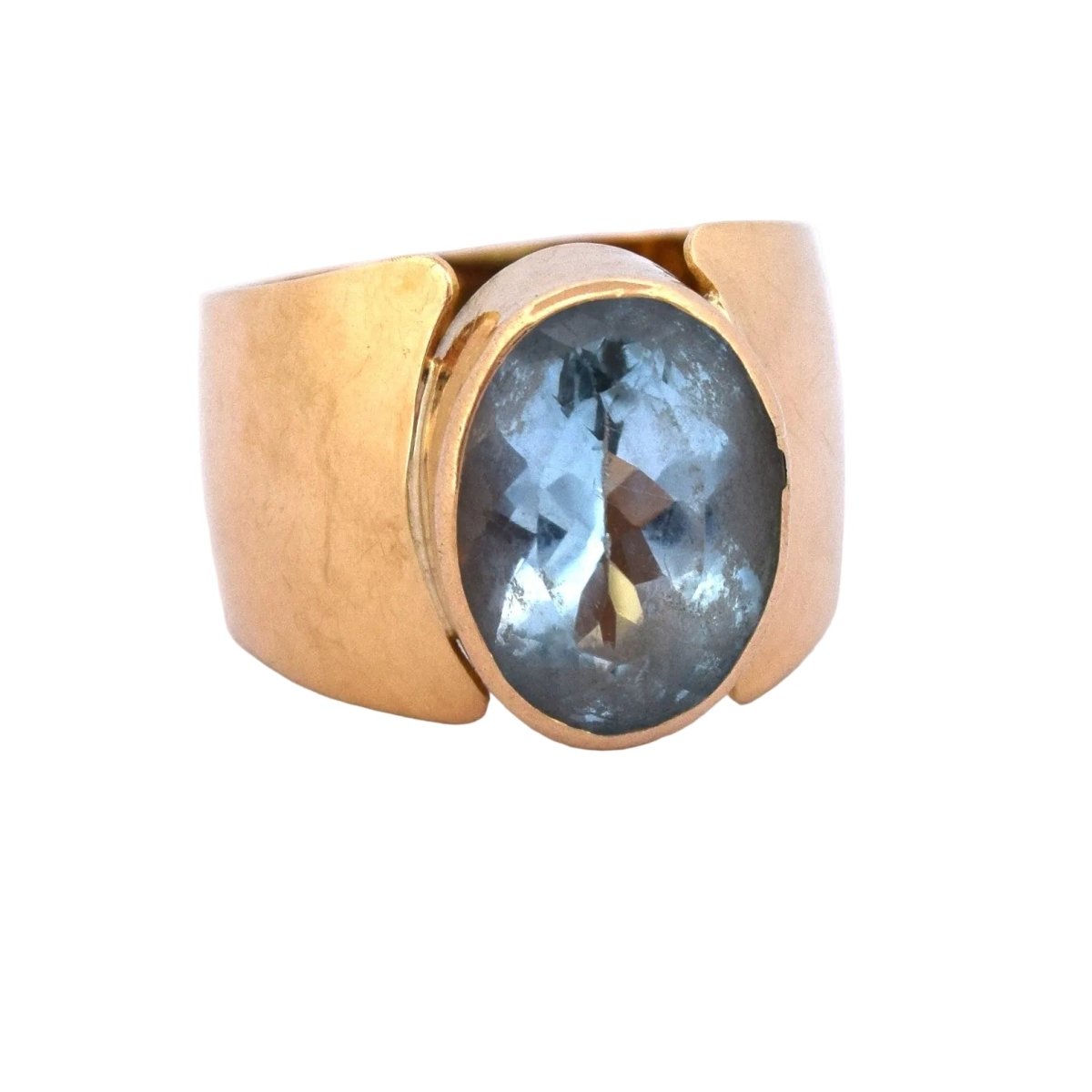 Bague en or jaune et topaze - Castafiore