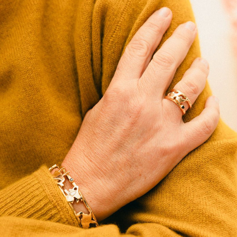 Bague en or jaune Maison Caplain Saint André - Castafiore