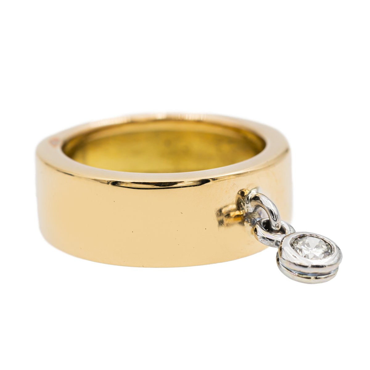 Bague en or jaune, or blanc et diamant - Castafiore