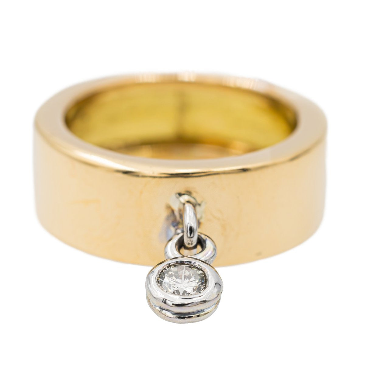 Bague en or jaune, or blanc et diamant - Castafiore